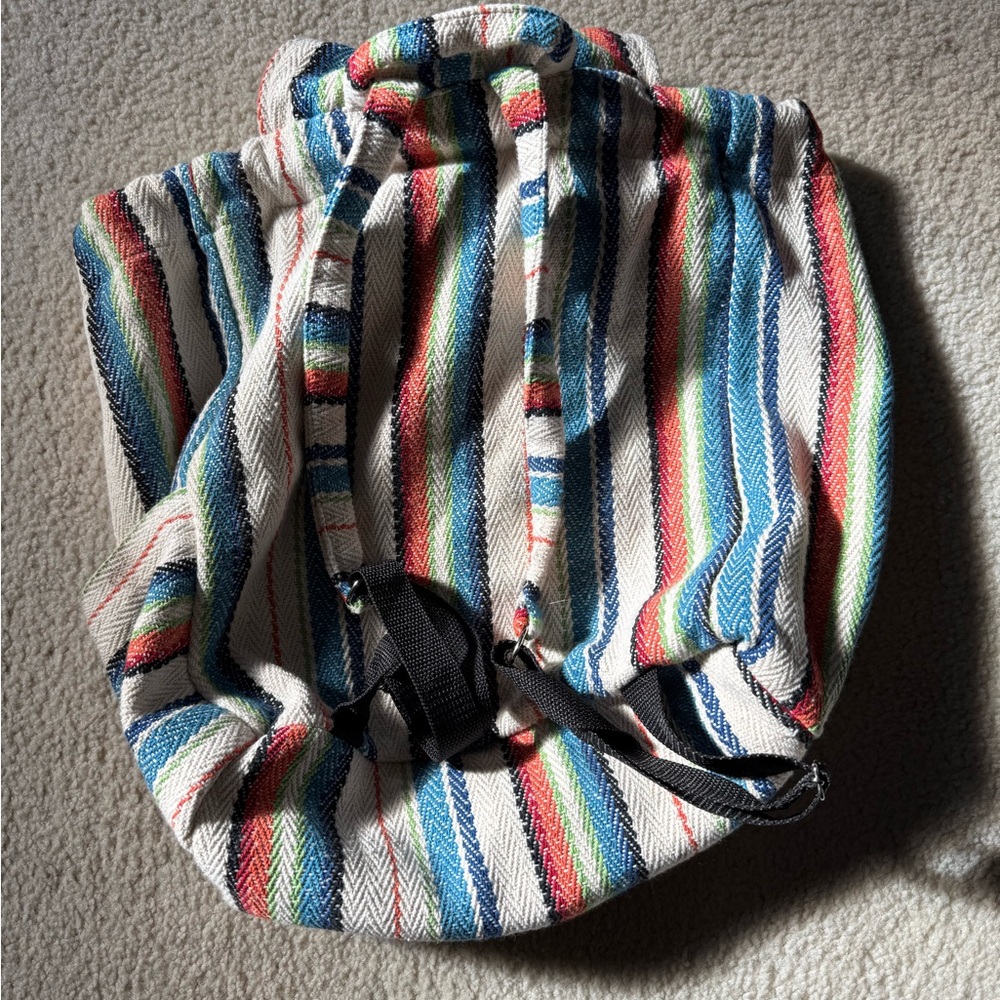 Multicolor Striped Backpack - Picture 4 of 4